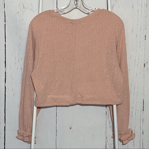 Favlux Fashion Blush Pink Cropped Sweater Size SM - Picture 3 of 7